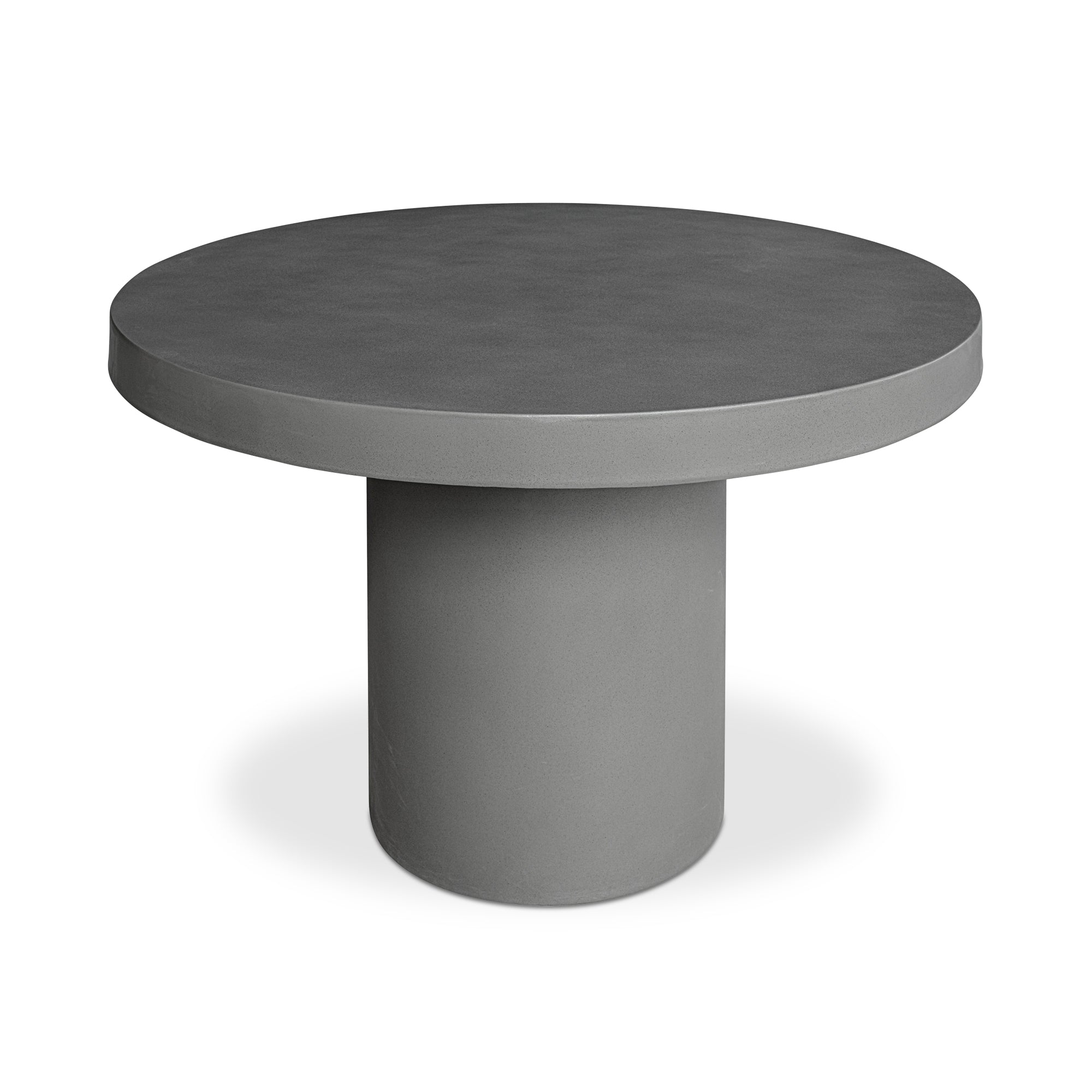 Cassius Round Outdoor Dining Table Dark Grey