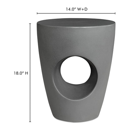 Aylard Outdoor Stool Dark Grey