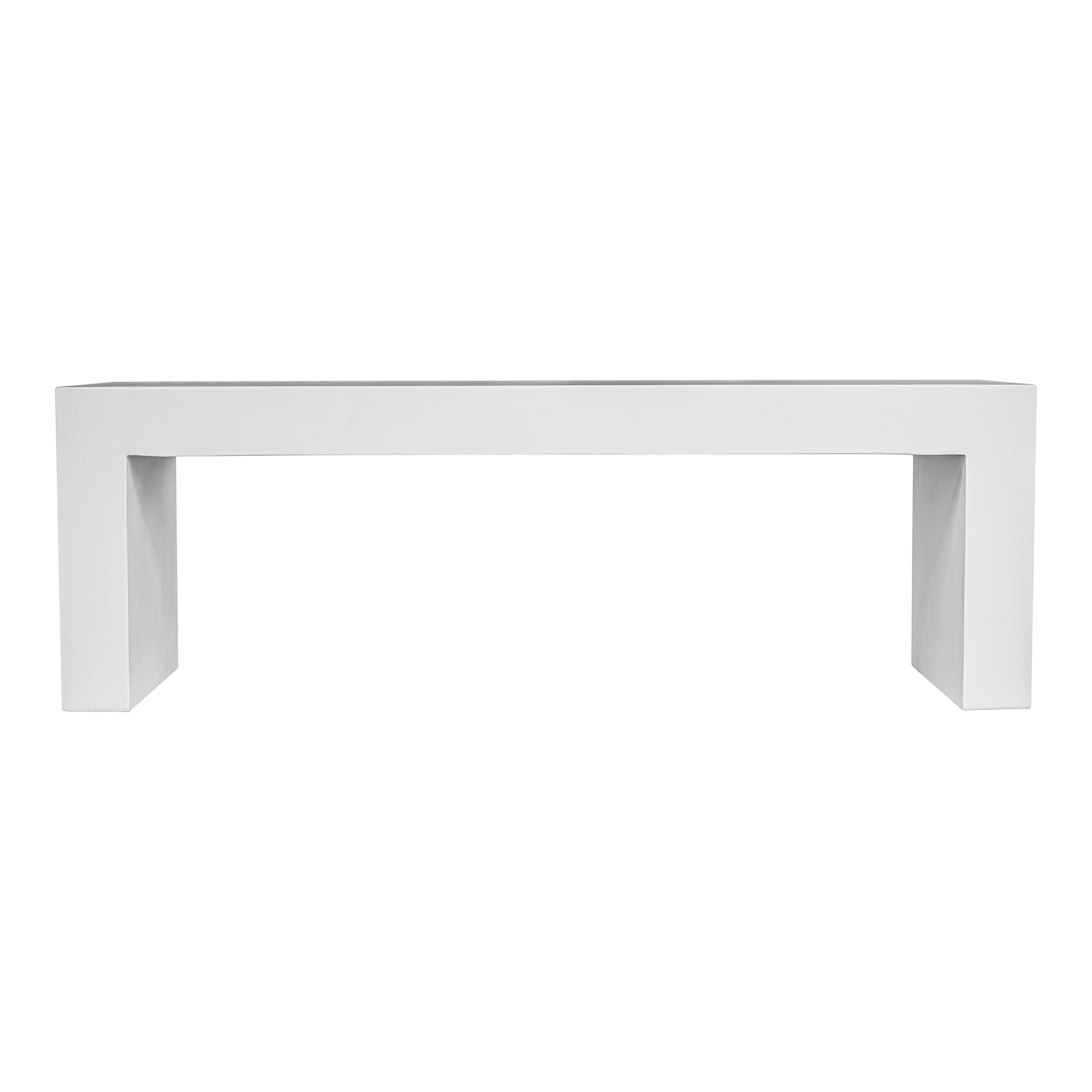 Lazarus Outdoor Bench White | White