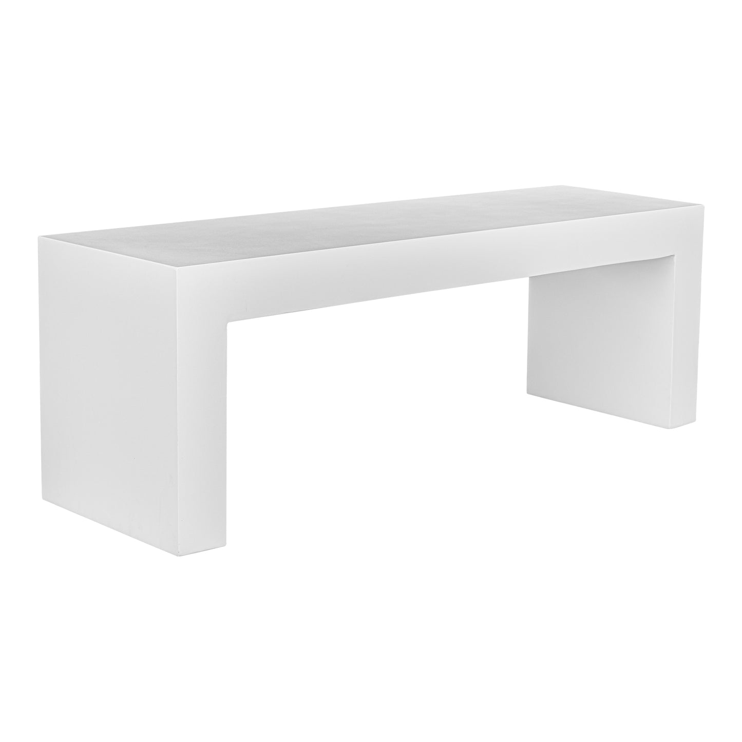 Lazarus Outdoor Bench White by Moe's Home