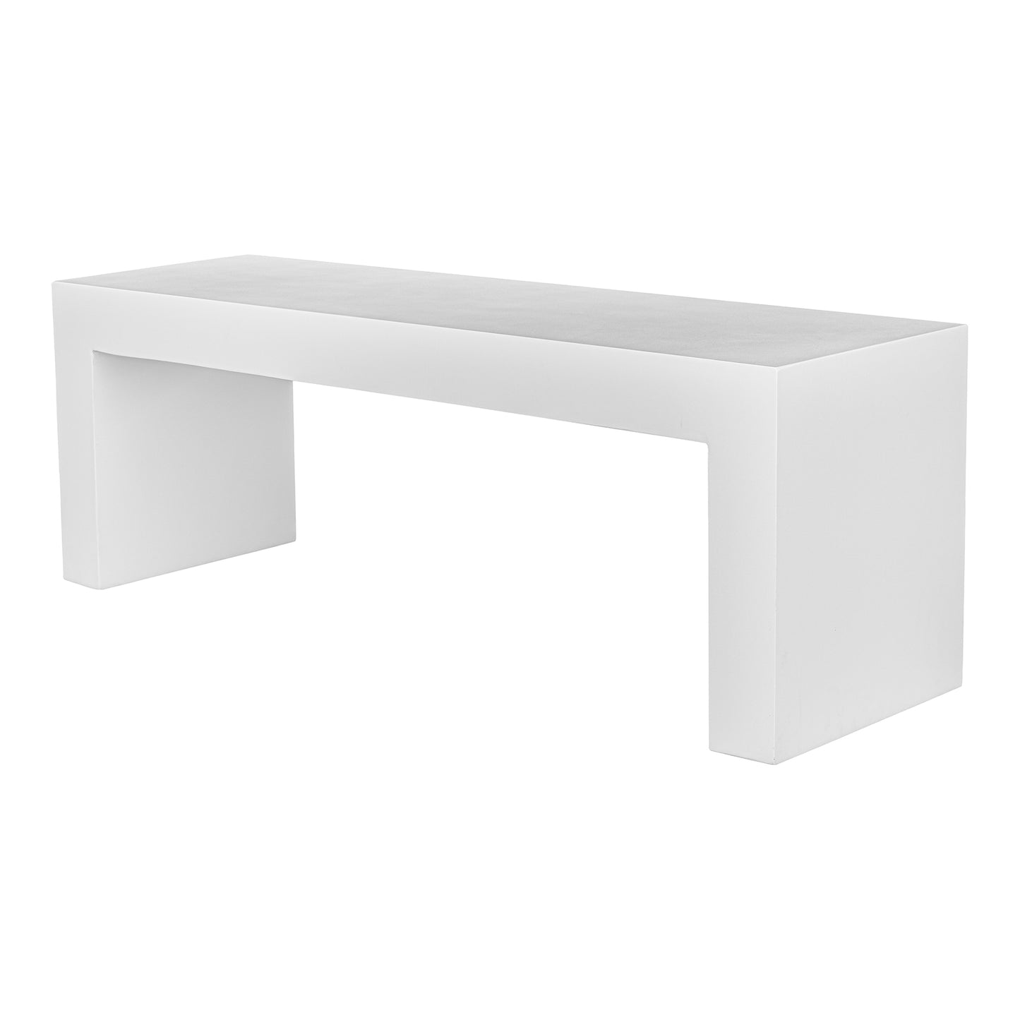 Lazarus Outdoor Bench White by Moe's Home