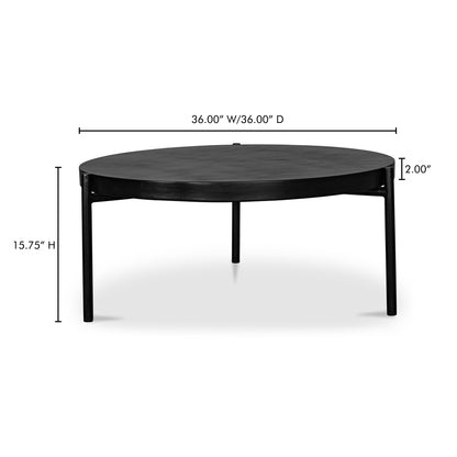 Mendez Outdoor Coffee Table Black