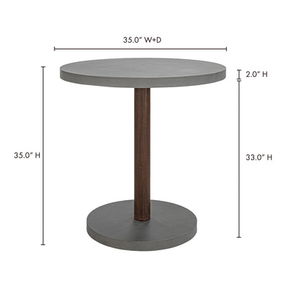 Hagan Outdoor Table Dark Grey