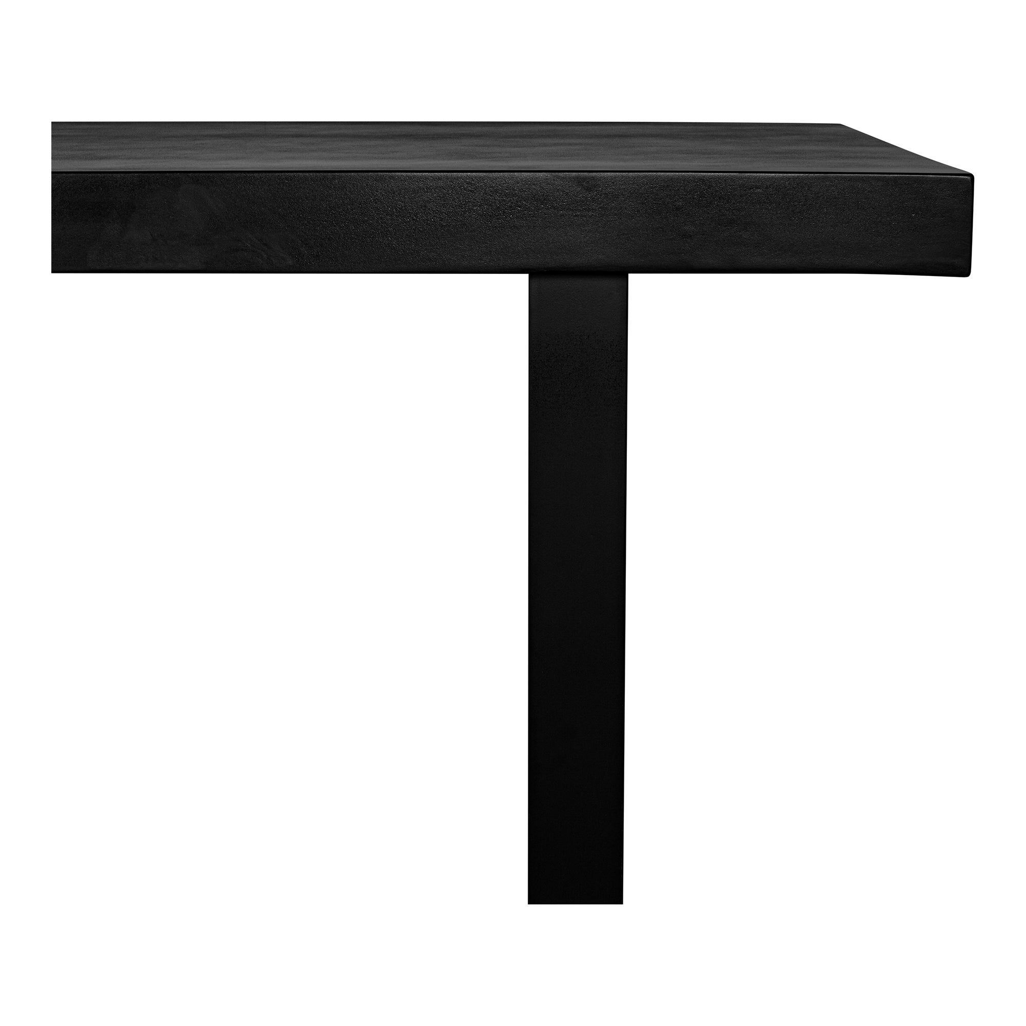 Jedrik Large Outdoor Dining Table Black