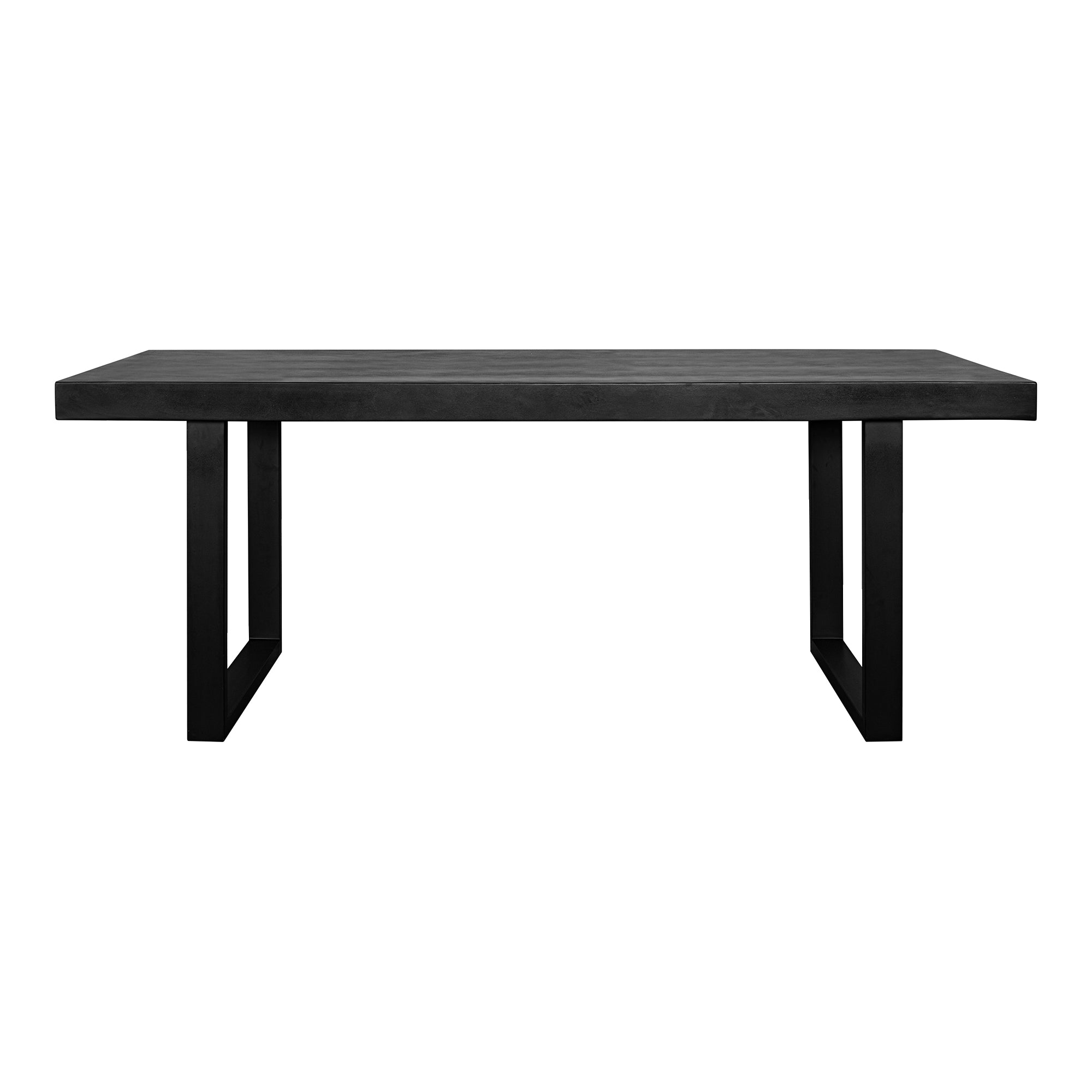 Jedrik Large Outdoor Dining Table Black | Black