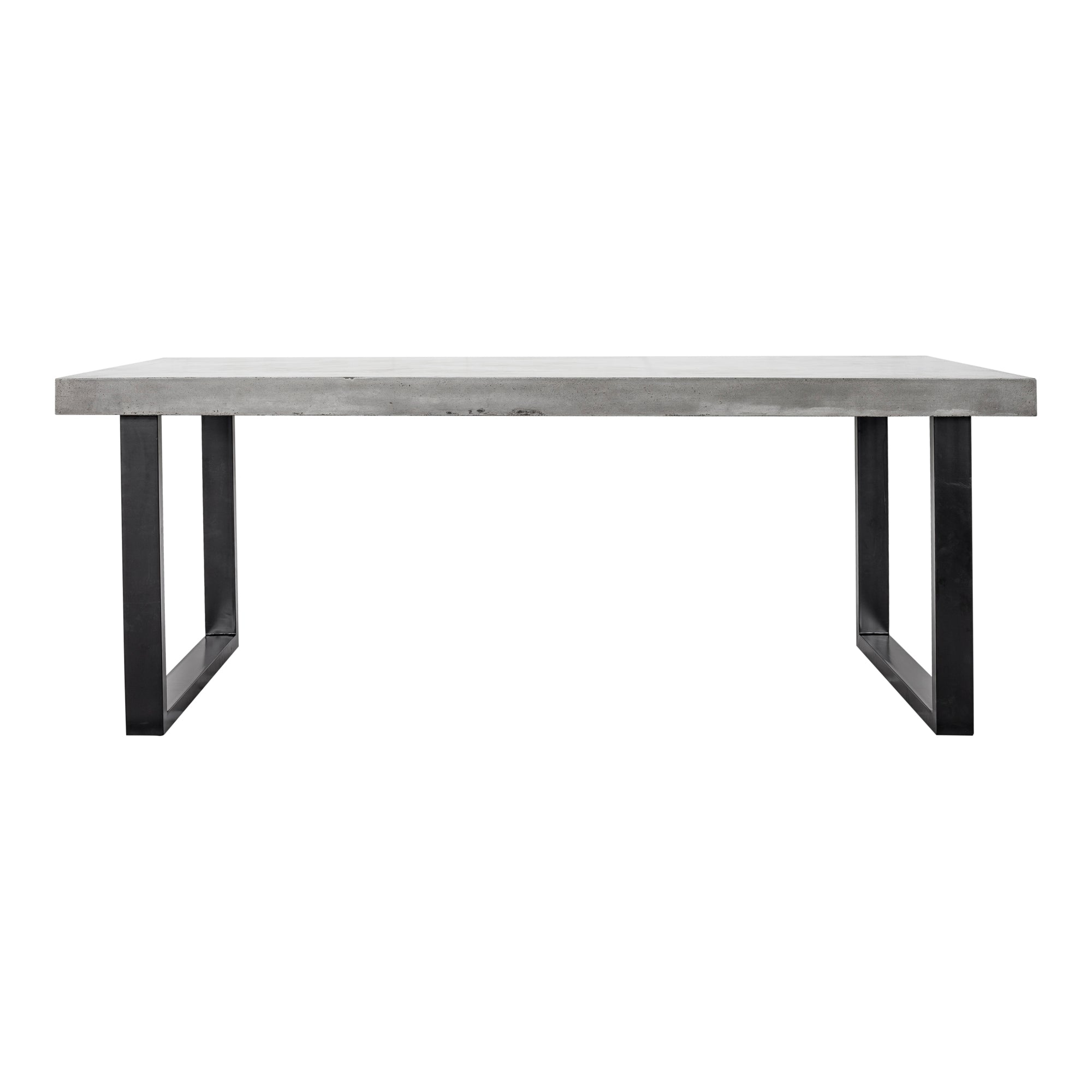 Jedrik Large Outdoor Dining Table Dark Grey | Grey