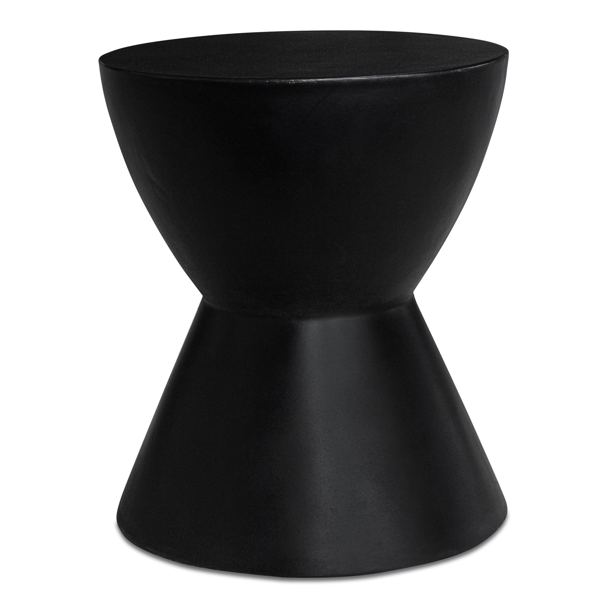 Hourglass Outdoor Stool Black | Black