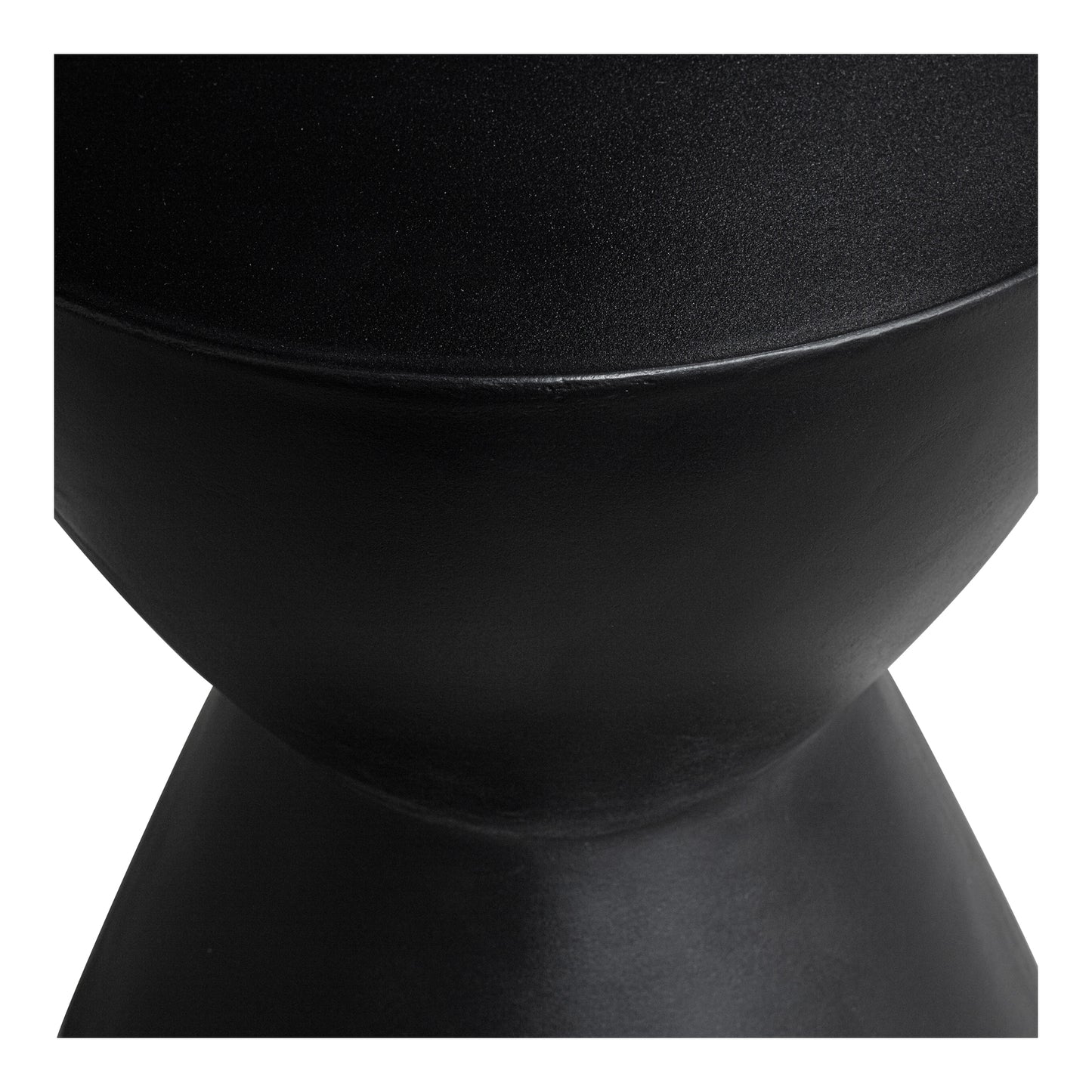 Hourglass Outdoor Stool Black by Moe's Home