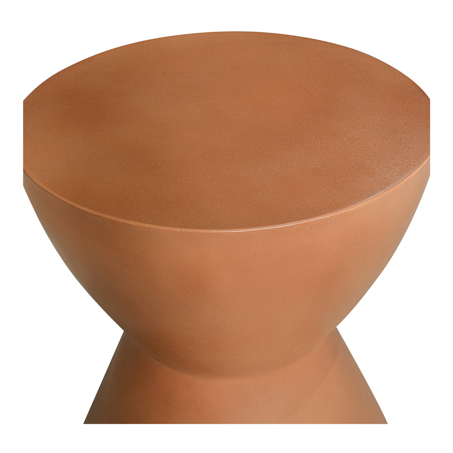 Hourglass Outdoor Stool Terracotta by Moe's Home