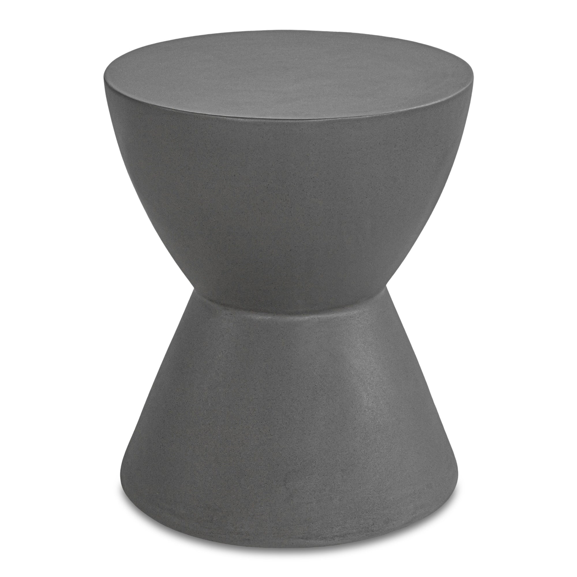Hourglass Outdoor Stool Dark Grey | Grey