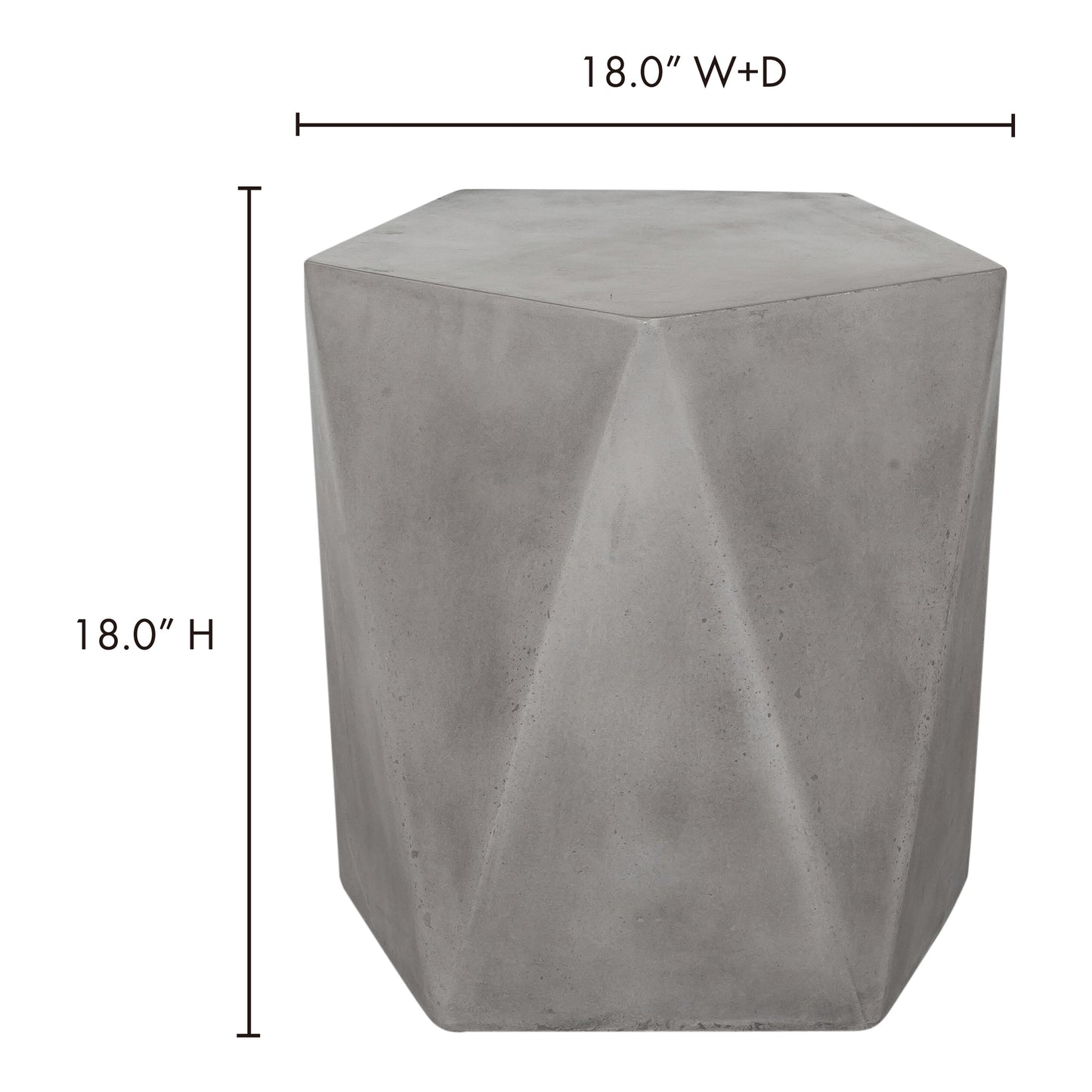 Gem Outdoor Stool Dark Grey by Moe's Home