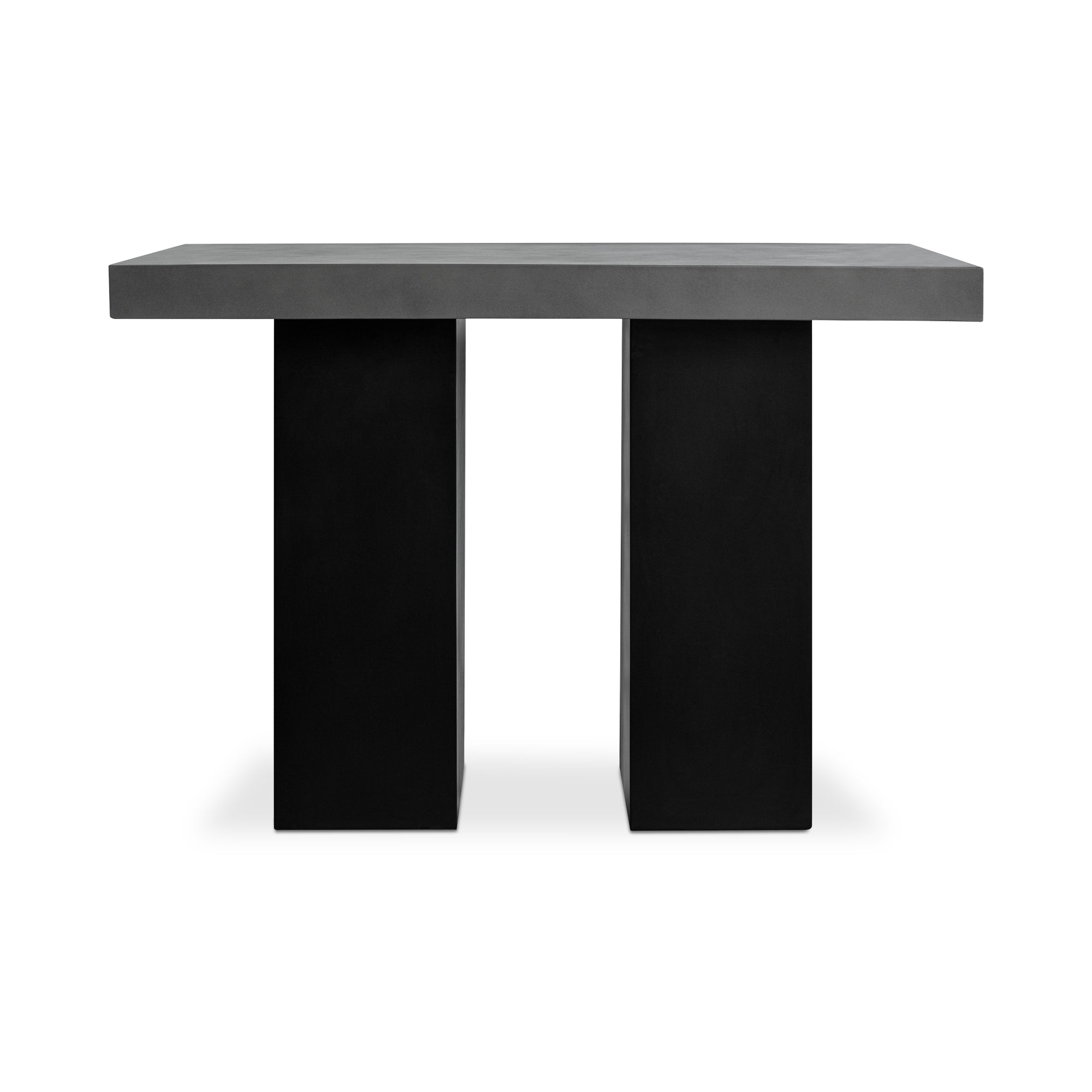 Lithic Outdoor Bar Table Dark Grey | Grey