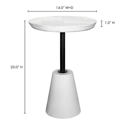 Foundation Outdoor Accent Table White