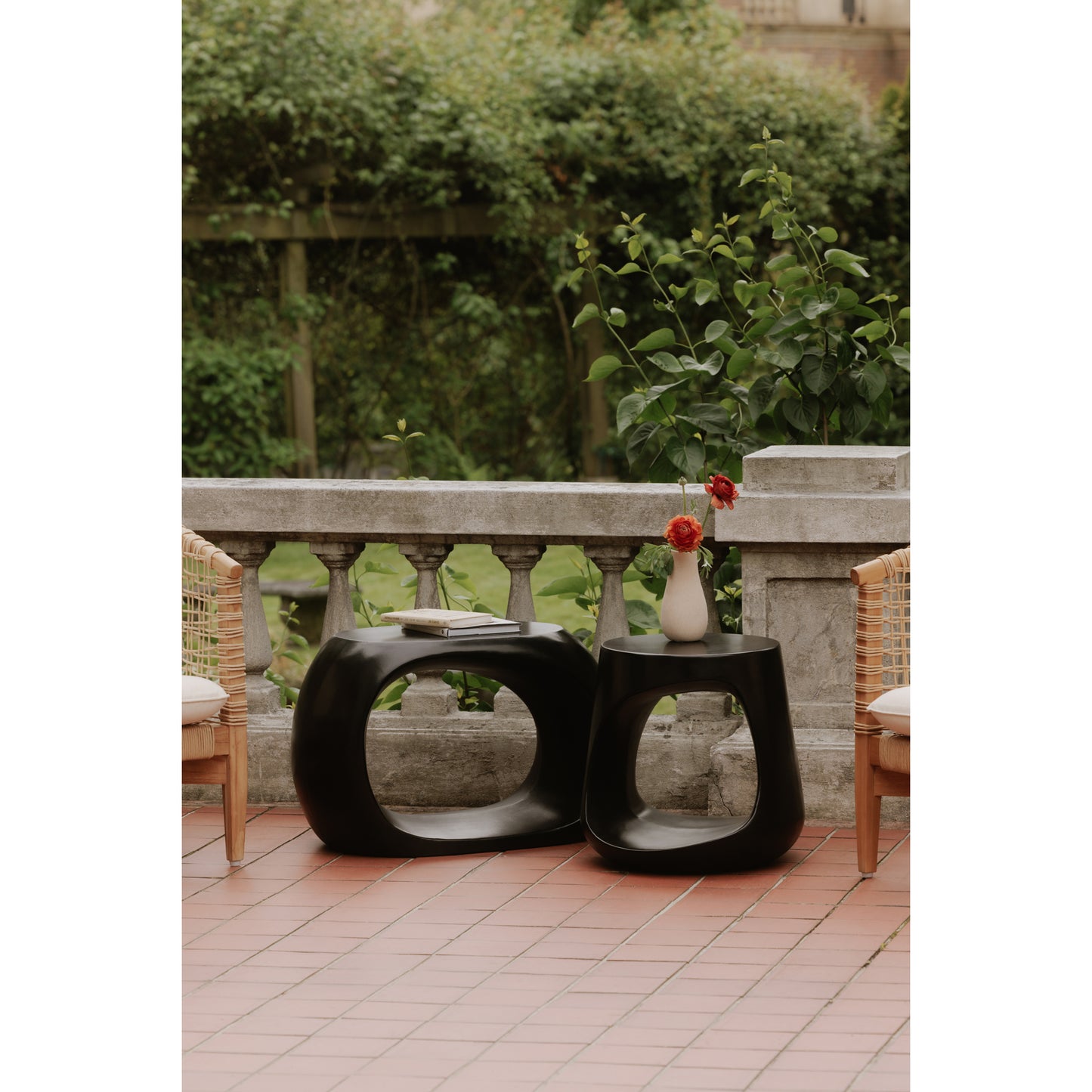 Rothko Outdoor Stool Black by Moe's Home