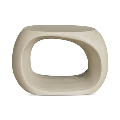 Albers Outdoor Stool Cream | White