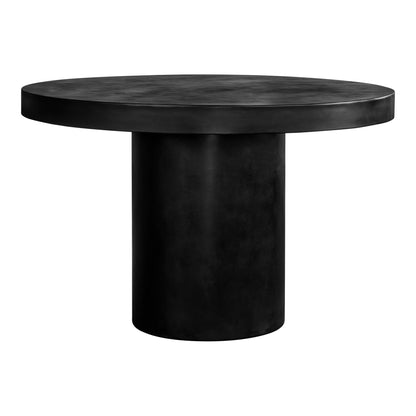 Cassius Round Outdoor Dining Table Black | Black