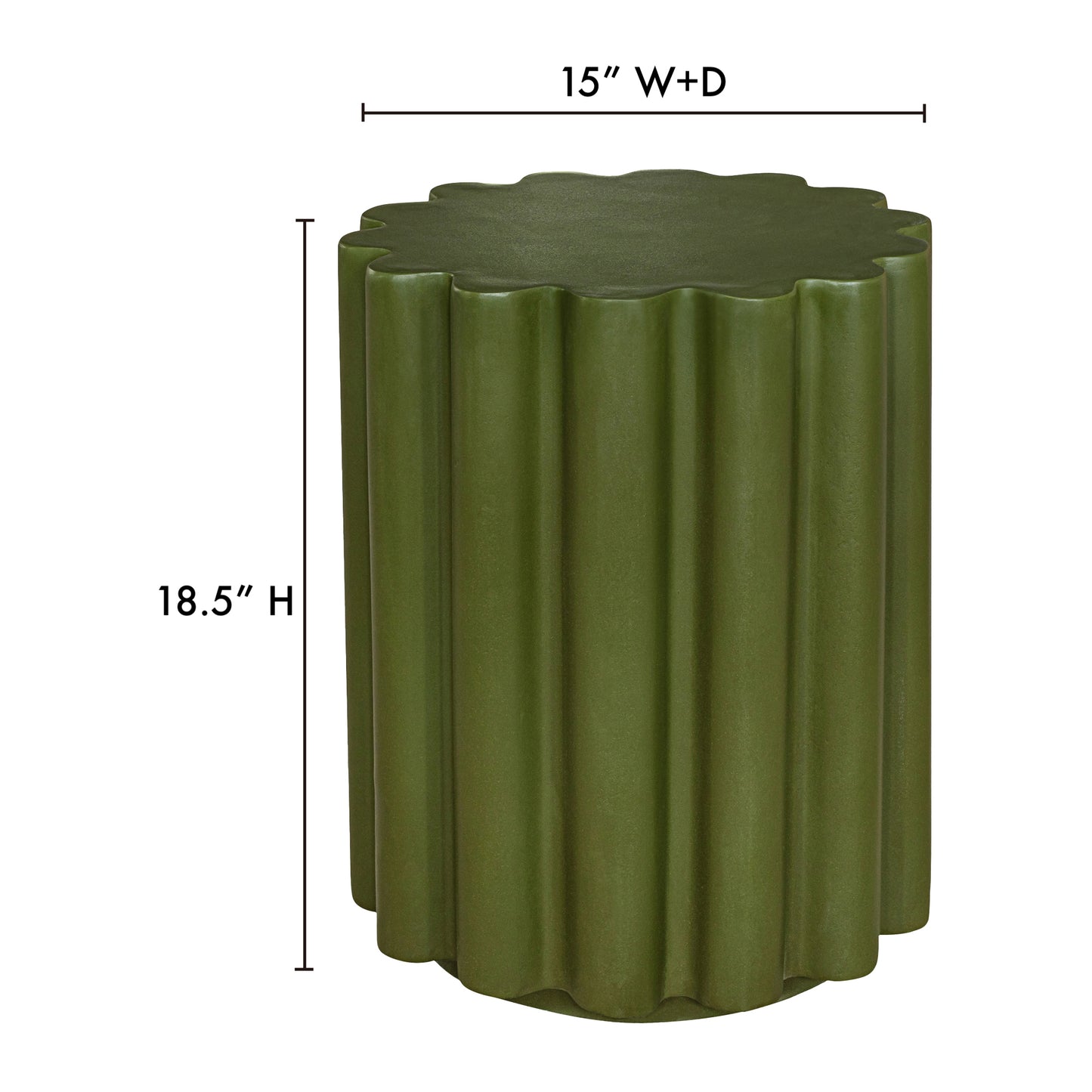 Taffy Accent Table Green by Moe's Home