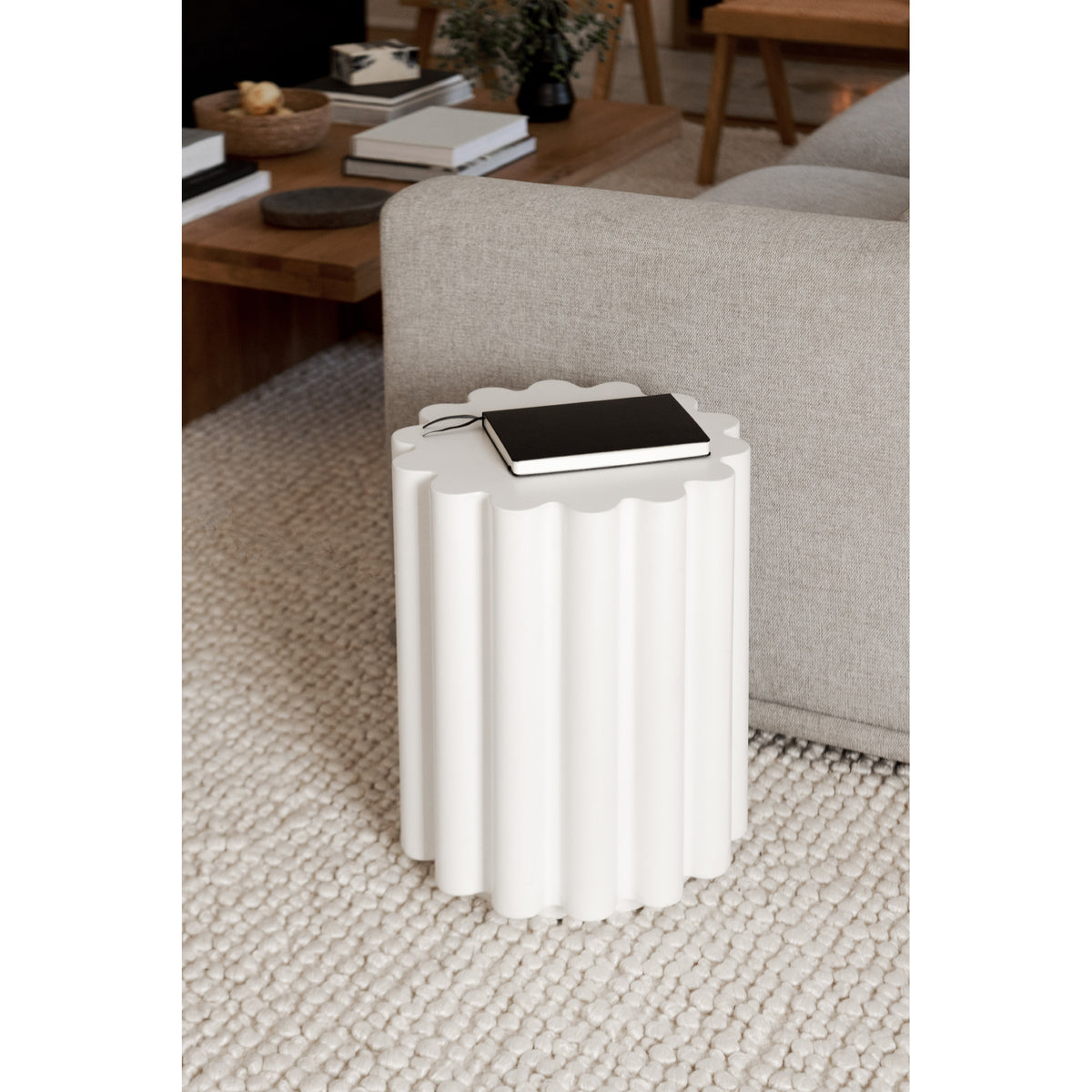 Taffy Accent Table White by Moe's Home