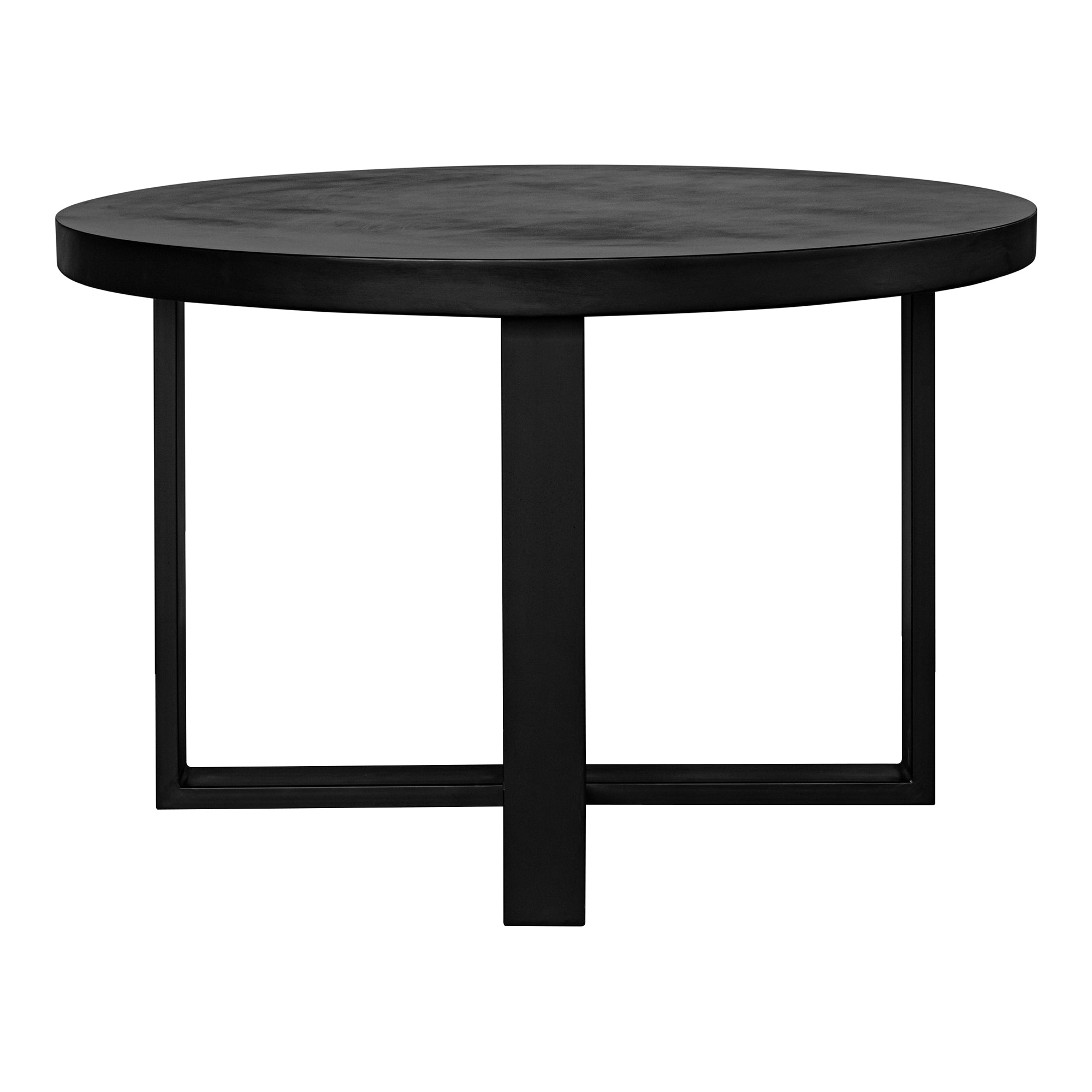 Jedrik Round Outdoor Dining Table Black