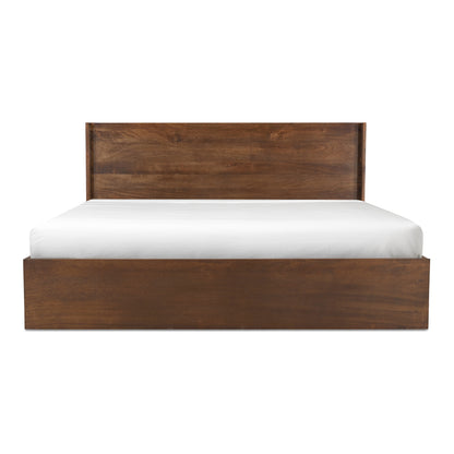 Everett Queen Bed Dark Brown | Brown