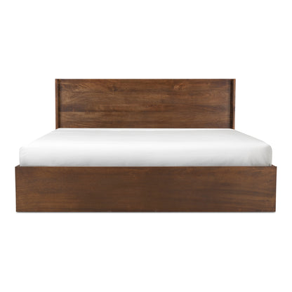 Everett King Bed Dark Brown | Brown