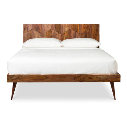 O2 Queen Bed Dark Brown | Brown