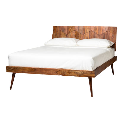 O2 Queen Bed Dark Brown