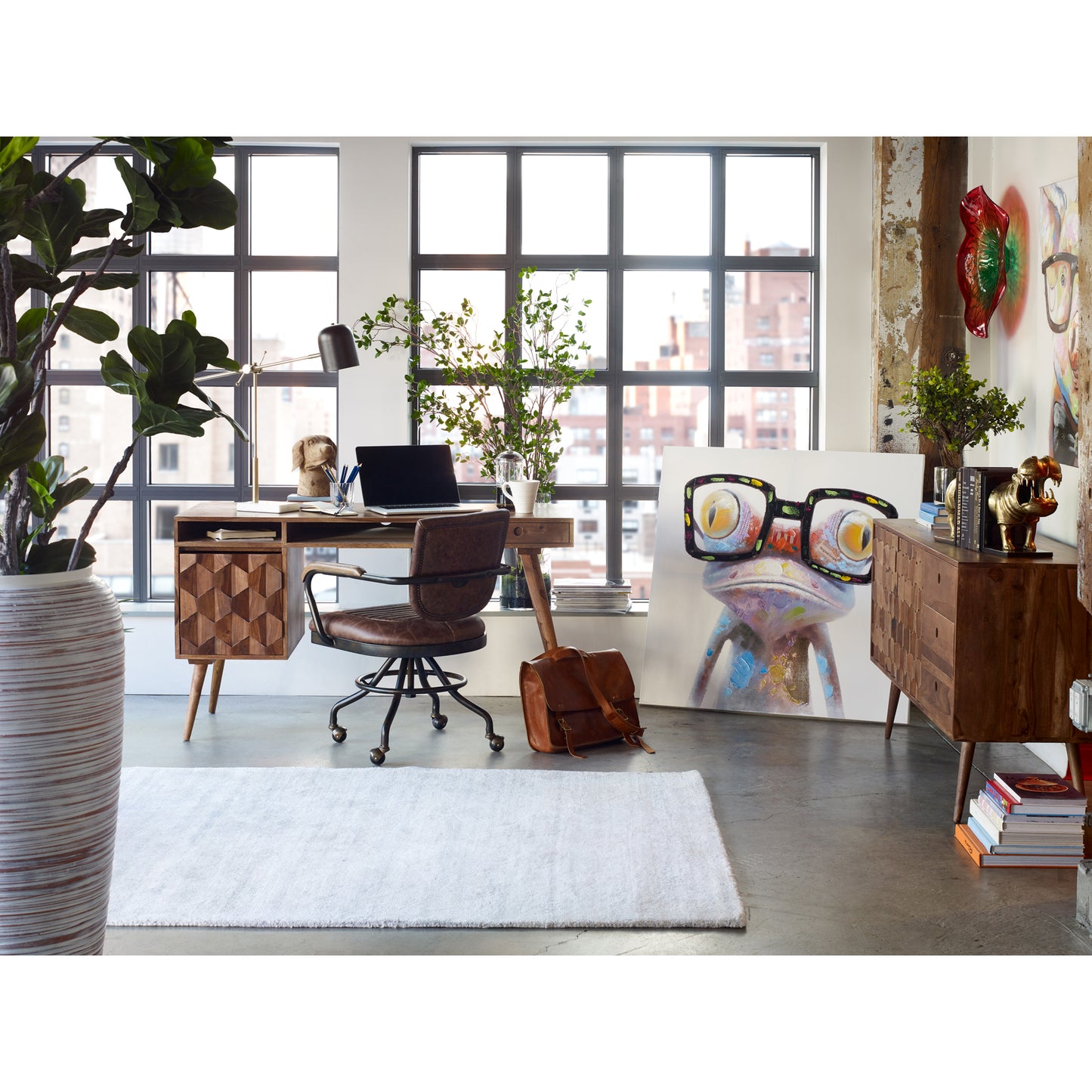 O2 Desk Natural by Moe's Home
