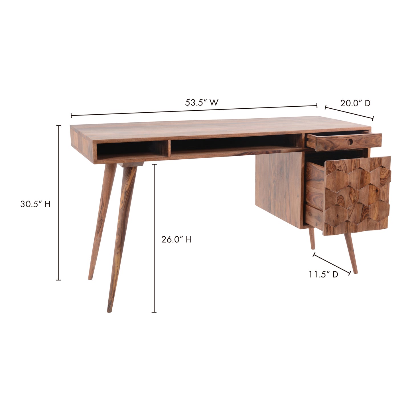 O2 Desk Natural by Moe's Home