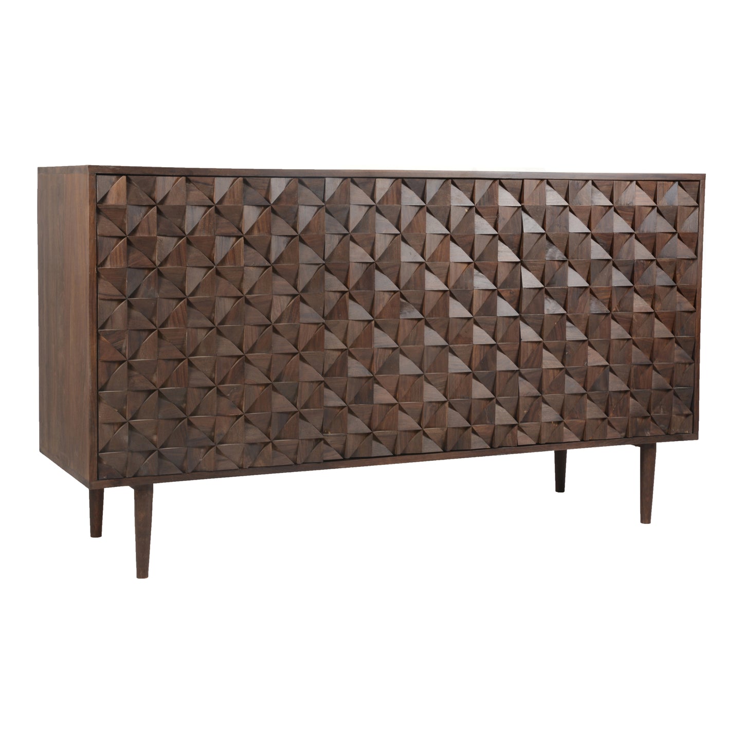 Pablo 3 Door Sideboard Dark Brown by Moe's Home