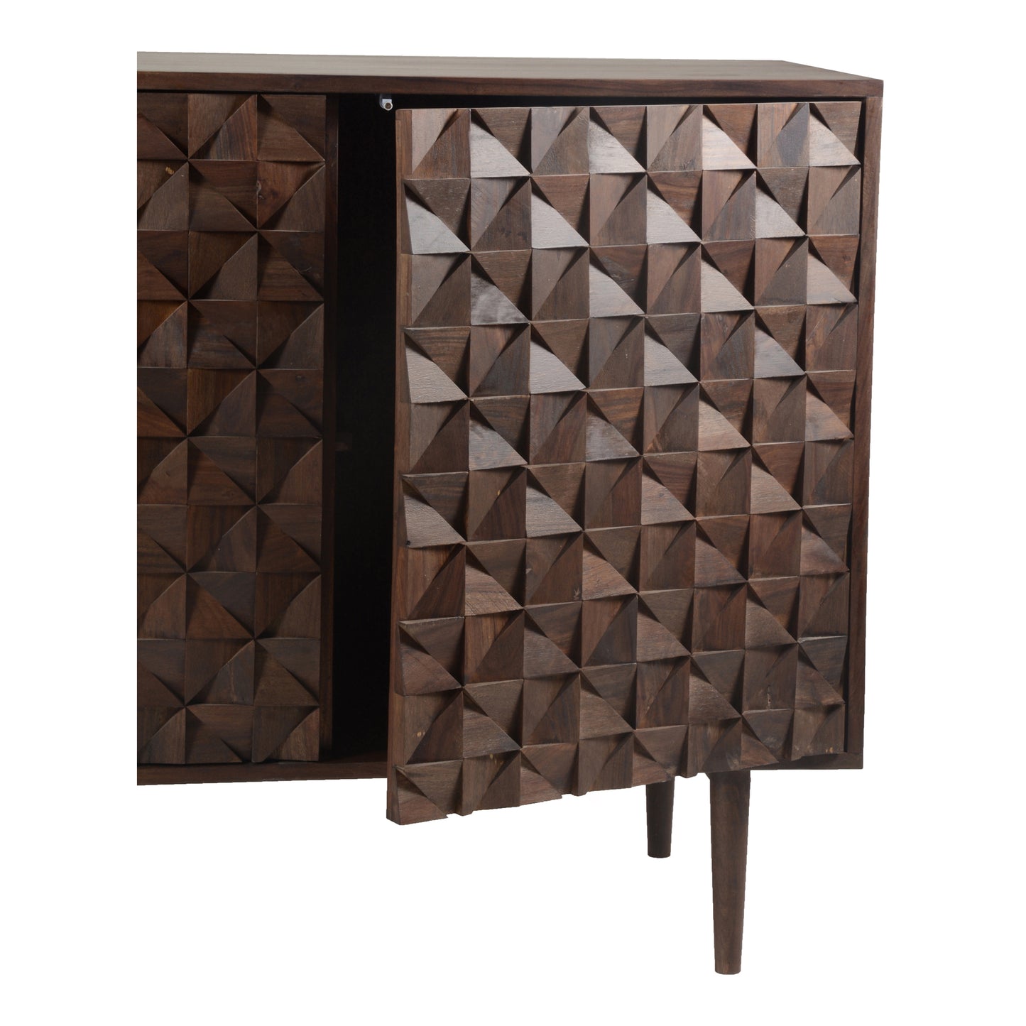 Pablo 3 Door Sideboard Dark Brown by Moe's Home