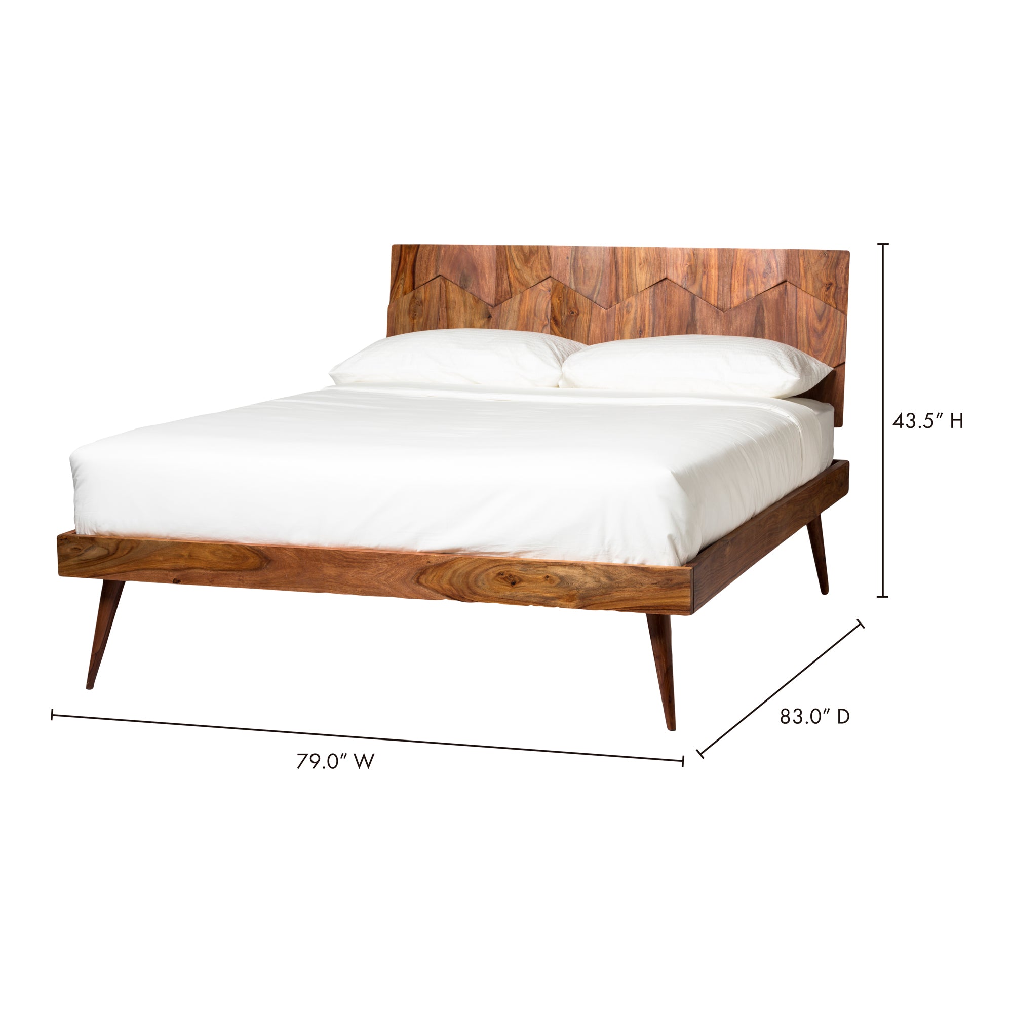 O2 King Bed Dark Brown