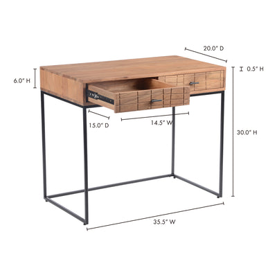 Atelier Desk Natural by Moe's Home