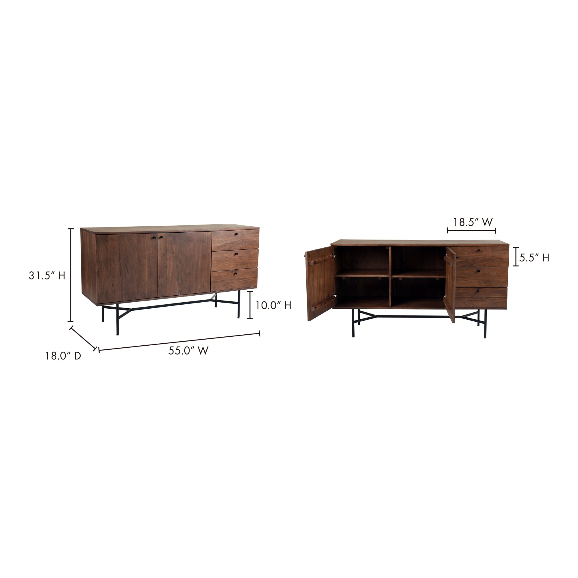 Beck Sideboard Brown