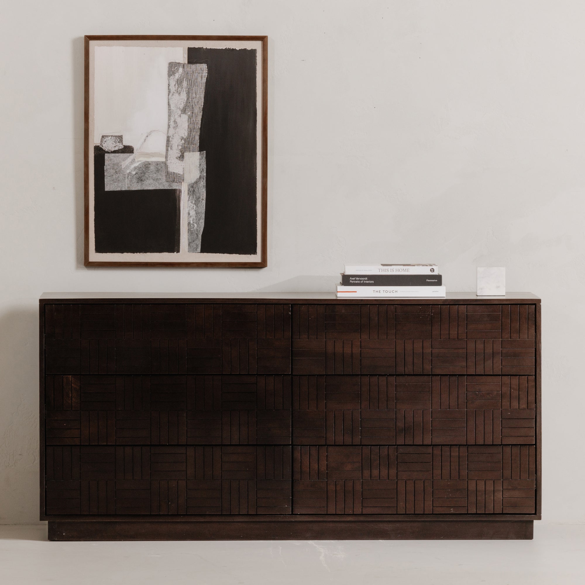 Denman 6 Drawer Dresser Dark Brown