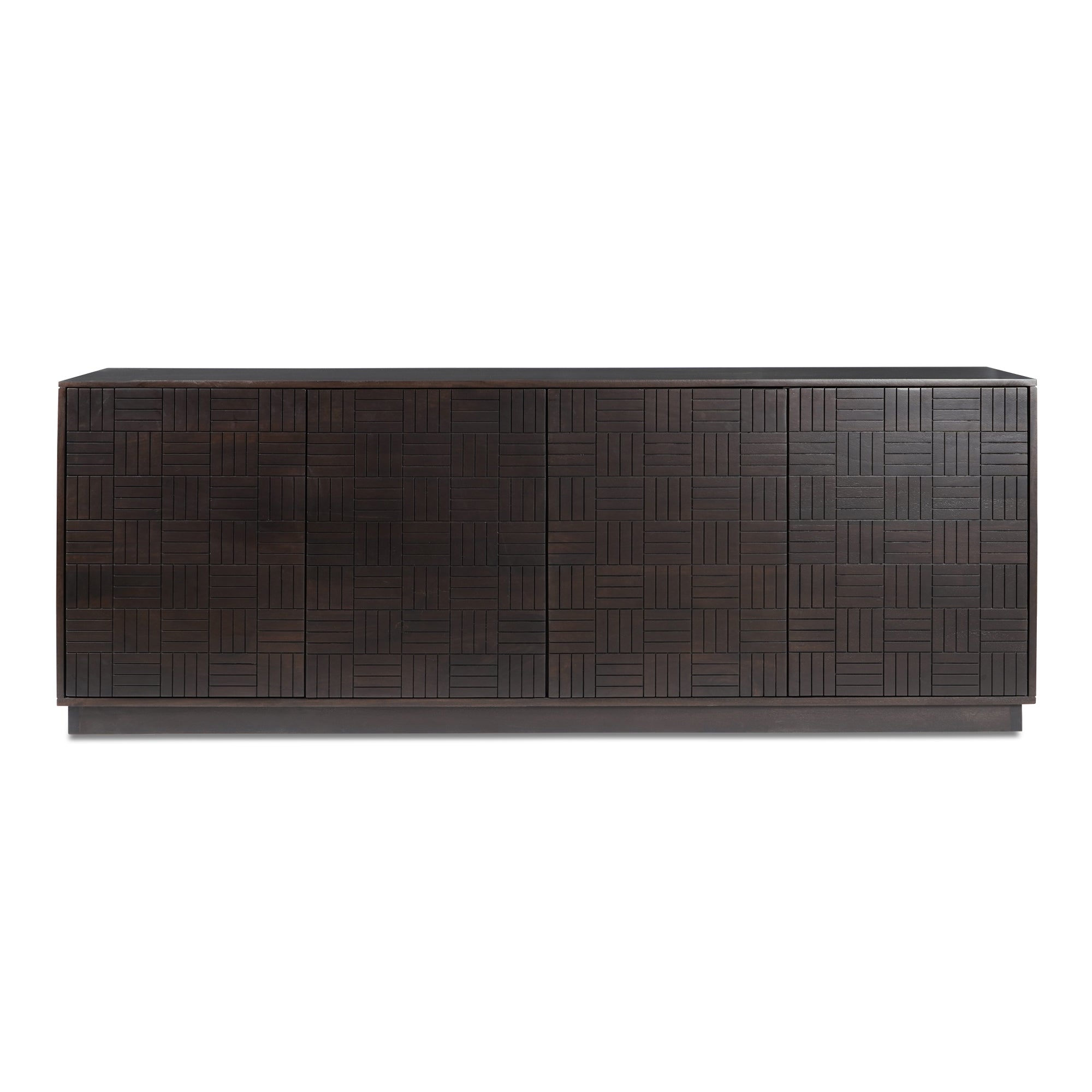 Denman 4 Door Sideboard Dark Brown | Brown