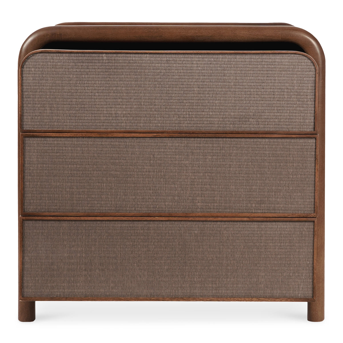 Rye 3 Drawer Nightstand Warm Brown by Moe's Home