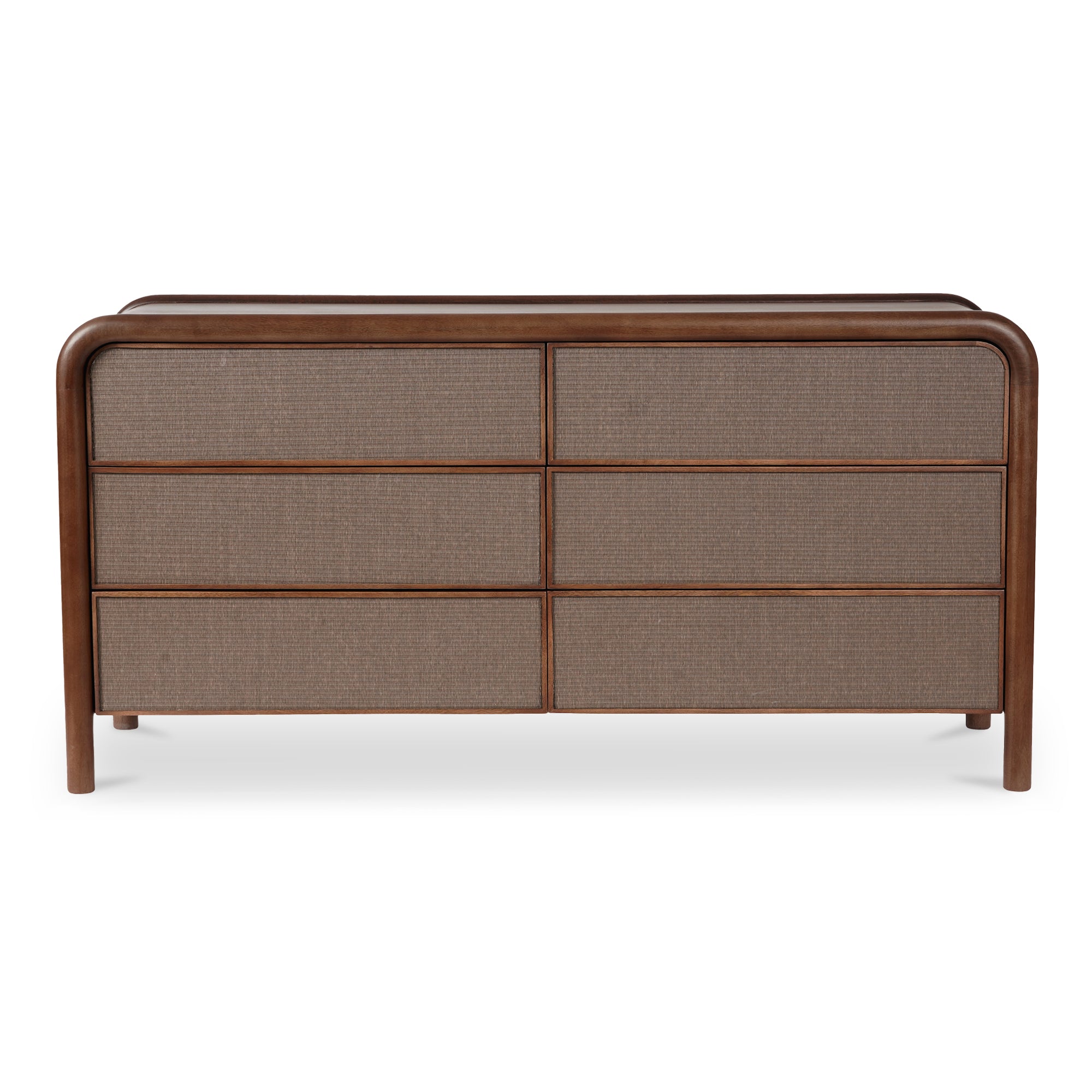 Rye 6 Drawer Dresser Warm Brown | Brown