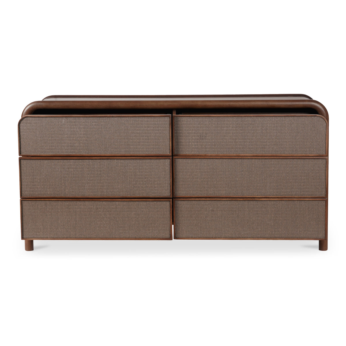 Rye 6 Drawer Dresser Warm Brown by Moe's Home