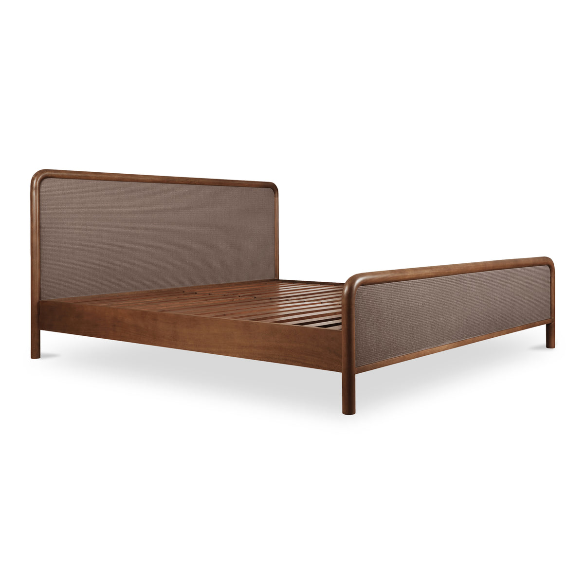 Rye Queen Bed Warm Brown by Moe's Home