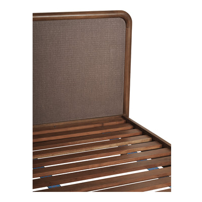 Rye Queen Bed Warm Brown by Moe's Home