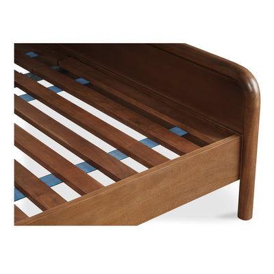 Rye Queen Bed Warm Brown by Moe's Home