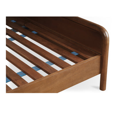 Rye King Bed Warm Brown by Moe's Home