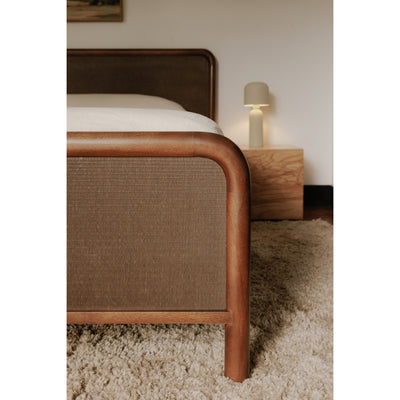 Rye King Bed Warm Brown by Moe's Home