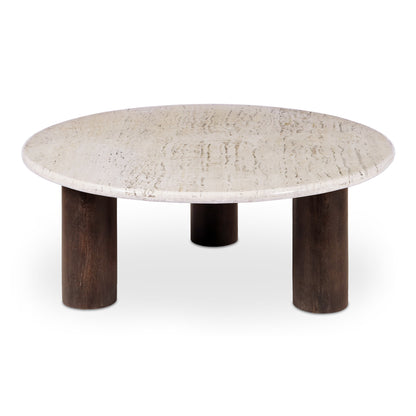 Landon Coffee Table Beige Travertine | Beige