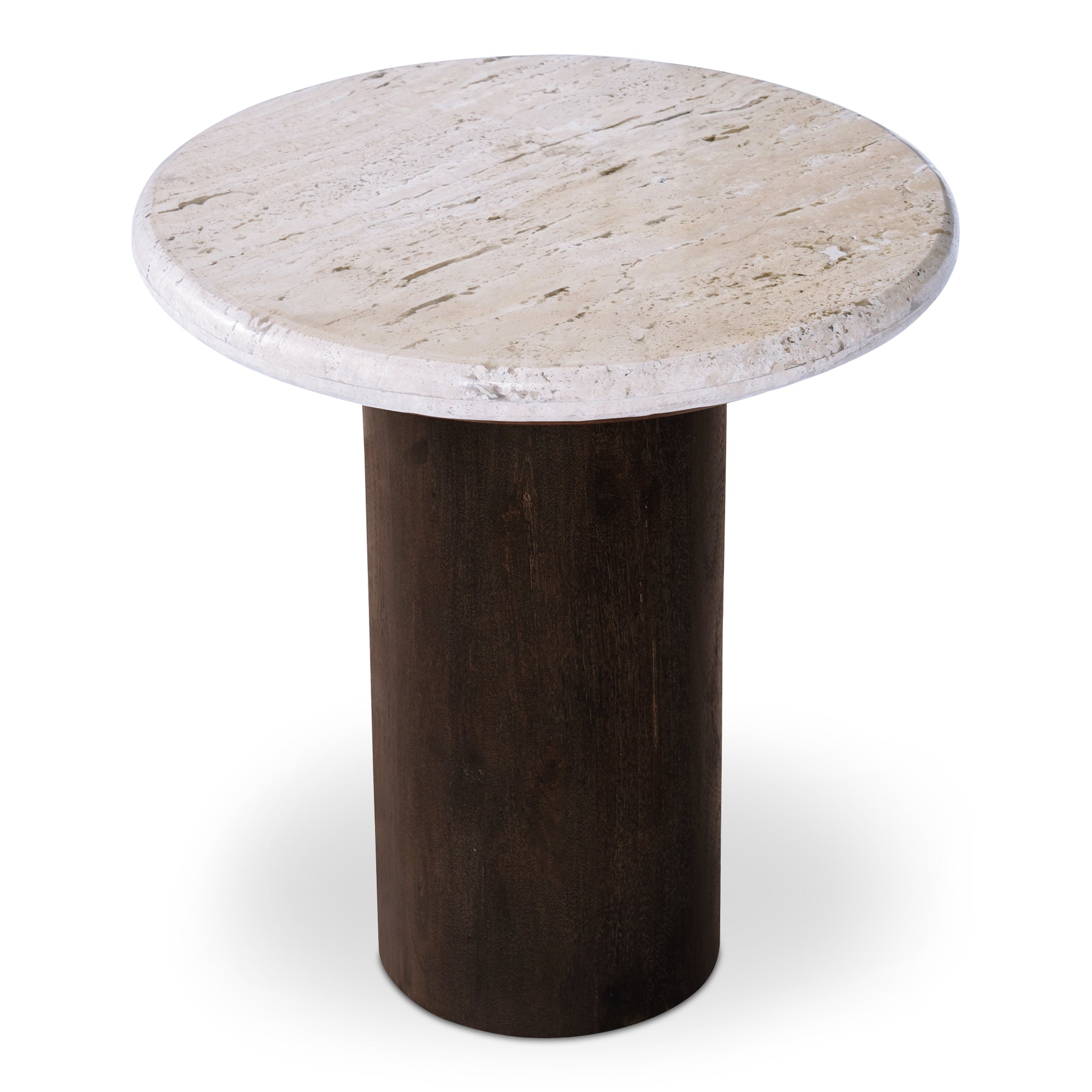 Landon Accent Table Beige Travertine | Beige