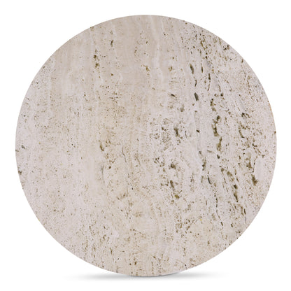 Landon Accent Table Beige Travertine