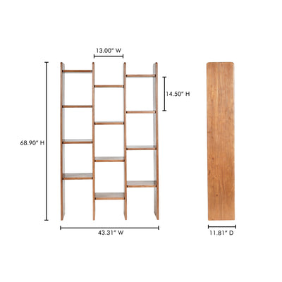 Orson Bookcase Brown by Moe's Home