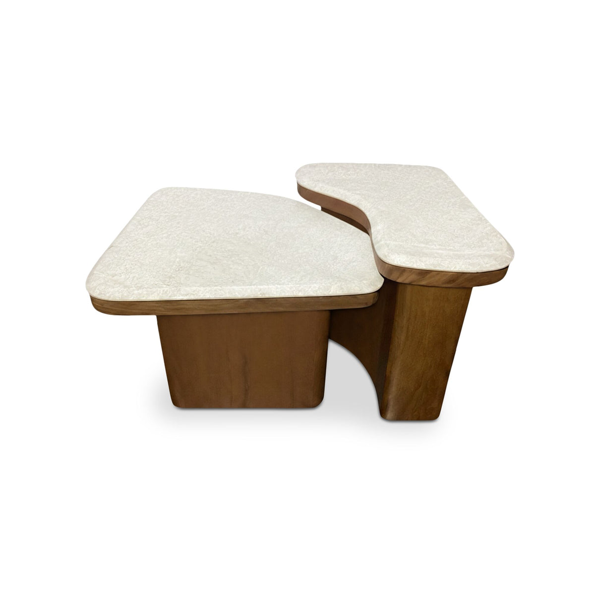 Abi Nesting Coffee Table Beige Cosmos by Moe's Home