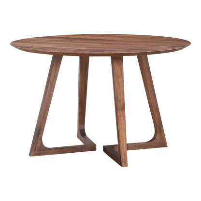 Godenza Round Dining Table Brown